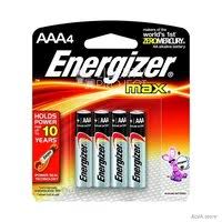 Батарейка алкалиновая Energizer MAX E92/AAA BP 4