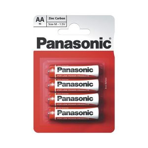 Батарейка солевая Panasonic Zinc Carbon R6 (AA) 1/5B б.л./4
