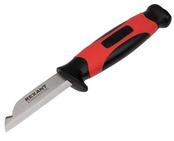 Нож монтажный с чехлом лезвие 67 мм; Rexant, 12-4939