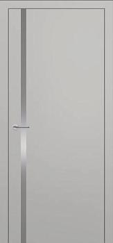 Полотно дверное ZaDoor K1 серый матовый 700мм кромка ALU
