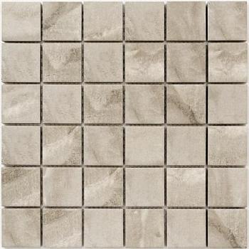 Мозаика керамическая Status Grey серый мат 30,3х30,3см (чип 48х48х6мм)