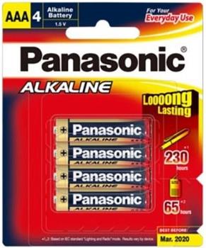 Батарейка щелочная Panasonic Alkaline LR03 (AAA) 1,5В  бл/4