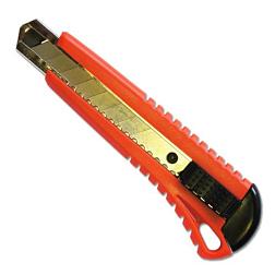 Нож технический с выдвижным лезвием 18 мм усиленный; SANTOOL, 020503