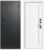 Дверь металлическая термо AXELDOORS EXCELLENT 960х2050мм L 1,2мм черное серебро антик/белый матовый
