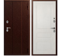 Дверь металлическая Термо М-2 960х2050мм R 1,2мм антик медь/белый кипарис