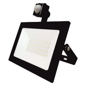 Прожектор LED с датчиком движения LE LED FL IR 30W BLACK IP65 LEEK; LE040304-0003
