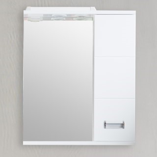 Зеркало-шкаф для ванной комнаты Baltica 60 правое белый; AQUA DE MARCO, 1060CBAL/R