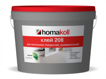 Клей для ПВХ покрытий 208 4 кг универсальный; HOMAKOLL