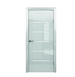 Полотно дверное Фрегат Глянец Вена белый 800мм стекло белое