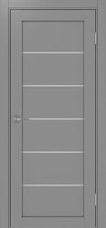 Полотно дверное Турин_506.12.70 эко-шпон серый-Панель/Мателюкс