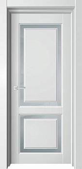 Полотно дверное ПВХ Софт SKY белый бархат 800мм стекло сатинат