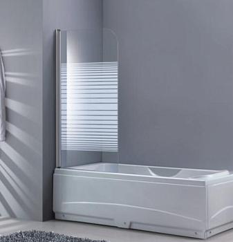 Штора для ванной комнаты PRIMAVERA 700x1300 алюминиевый профиль поворотная; Ticino, TP-K035-70