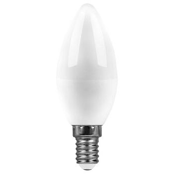 Лампа светодиодная SBC3715 15Вт 2700K 230В E14 C37 свеча; SAFFIT, 55203