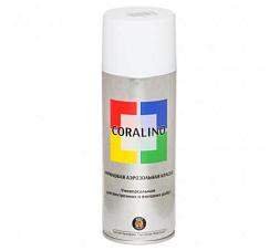Краска аэрозольная CORALINO 520мл белый глянцевый RAL9003 200г; C19003