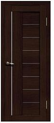 Полотно дверное Fly Doors La Stella эко-шпон 201 дуб мокко черное стекло 900мм; Сибирь Профиль