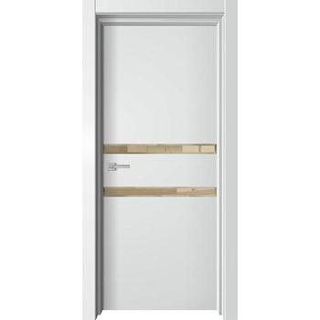 Полотно дверное Premium Soft Premiata-4 белый софт 800мм; зеркало бронза фацет