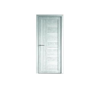 Полотно дверное Фрегат эко-шпон Мадрид дуб нордик 700мм стекло белое