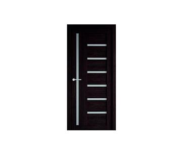 Полотно дверное Фрегат эко-шпон Мадрид темный кипарис 700мм стекло мателюкс