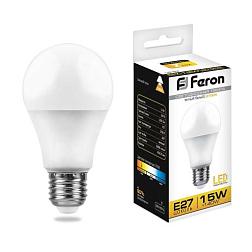 Лампа светодиодная LB-94 15Вт 230В E27 2700K A60; Feron, 25628