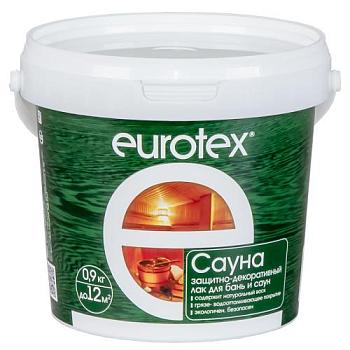 Лак для стен, потолков и полов в банях и саунах Eurotex Бесцветный, 0,9 кг; Рогнеда