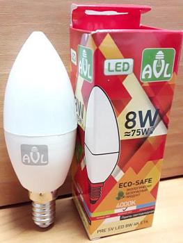 Лампа светодиодная PRE SV 8Вт 4000K E14; PRE 010502-0003