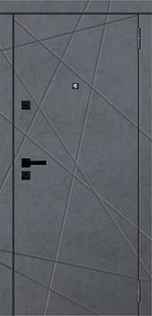 Дверь металлическая GEROY 2 960х2050мм L бетон графит/белый бланко