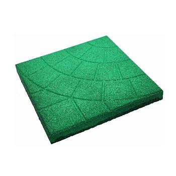 Резиновая плитка Паутинка 350х350х20 зеленый