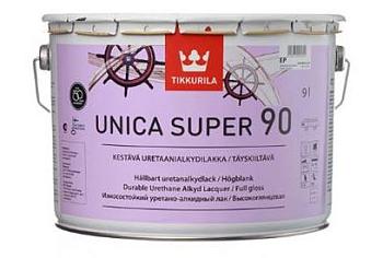 Лак универсальный Unica Super 90 высокоглянцевый 9 л; TIKKURILA