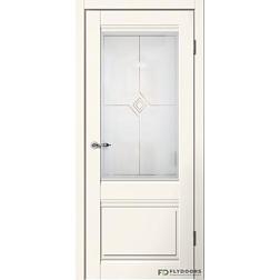 Полотно дверное Fly Doors Estetic E01 эмалит ваниль ПО 800мм; Сибирь Профиль