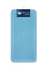 Коврик для ванны с присосками Спа 37х70 см синий; 6908
