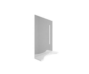 Зеркало для ванной комнаты Орион 50 Промо белое, ПВХ 77х45х9 см; Мега