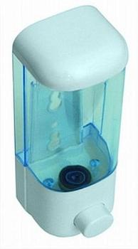 Дозатор для жидкого мыла подвесной пластик хром белый; 201W