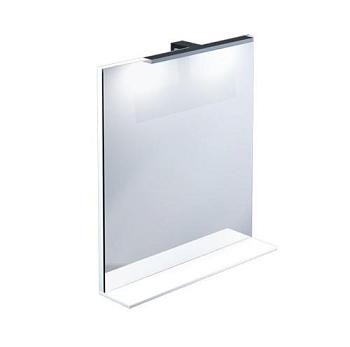 Зеркало для ванной комнаты Harizma 60 белый глянец, ЛДСП 70х60х16 см с полкой; IDDIS, HAR6000i98