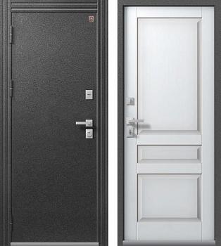 Дверь металлическая с терморазрывом Т-2 860х2050мм L 2мм антрацит муар/софт белый