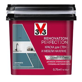 Краска для стен и мебели на кухне RENOVATION PERFECTION-МАРЕНГО 0,75 л