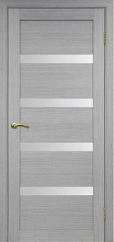 Полотно дверное Турин_505.12.90 эко-шпон серый-Панель/Мателюкс
