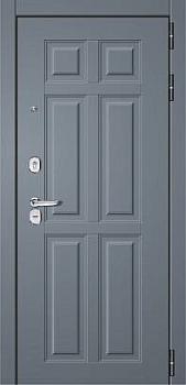 Дверь металлическая с терморазрывом Рубин 870х2050мм L графит софт/белый софт