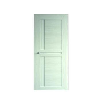 Полотно дверное Фрегат эко-шпон Кельн белый кипарис 700мм стекло белое