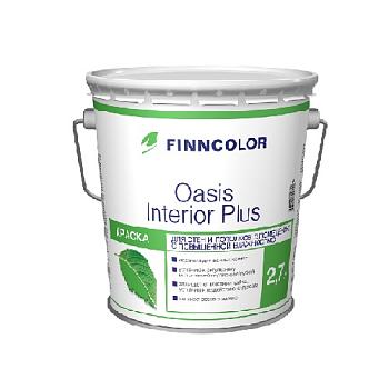 Краска В/Д для стен и потолков Oasis Interior Plus матовая А 2,7 л; FINNCOLOR