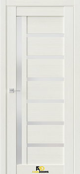 Полотно дверное ЧДК Q8 лиственница белая 700мм стекло сатинат белый