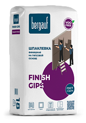 Шпаклевка финишная гипсовая Finish Gips 18кг/56; Bergauf (Бергауф)
