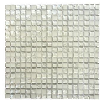 Мозаика стеклянная APOLLO белый 30х30см (чип 15х15х8мм)