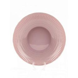 Тарелка глубокая 22 см София фарфор розовый; Crystalex, 0881490 Sofia LB07