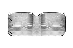 Шторка солнцезащитная на лоб. стекло светоотражающая серебристая130х60 см; 718-023, NEW GALAXY