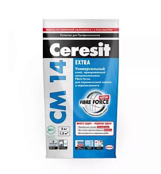 Клей для керамической плитки и керамогранита CM 14 Extra 5 кг; Ceresit (Церезит)