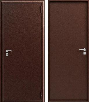 Дверь металлическая О20 960х2050мм R 0,8мм медный антик металл/металл