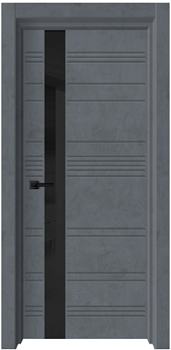 Полотно дверное ПВХ Торонто-2 бетон графит 900мм