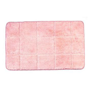 Коврик для ванной комнаты Delphinium Плитка микрофибра 45х75 см розовый