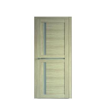 Полотно дверное Фрегат эко-шпон Кельн лиственница мокко 800мм стекло матовое