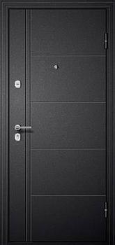 Дверь металлическая М 1 960х2050мм L черный шелк/белый